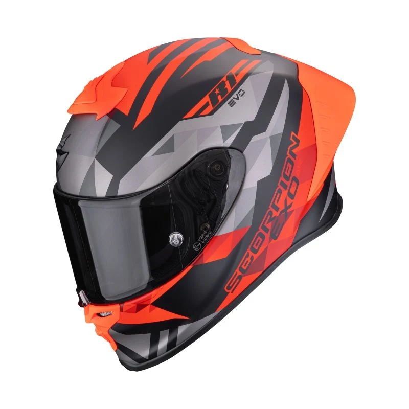SCORPION EXO-R1 EVO II AIR VALERE MATTE NEGRO ROJO