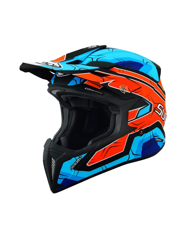 SUOMY-CASCOS X-WING SUBATOMIC MATT ORANGE/BLUE