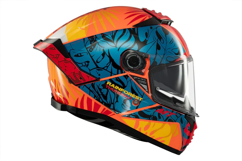 MT THUNDER 4 SV RAINFOREST DEPORTIVO INTEGRAL CASCO DE MOTO C4 BRILLANTE