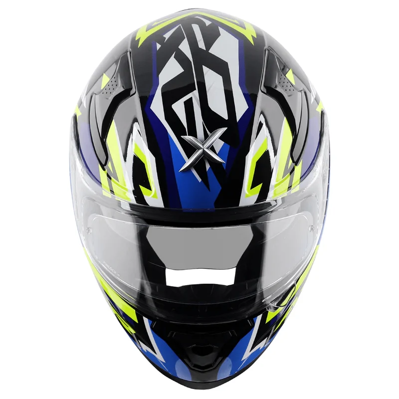 AXOR APEX STREAK CASCO INTEGRAL DE MOTO NEGRO AZUL