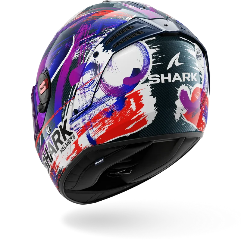 SHARK Spartan Rs Carbon Zarco Signature Casco Integral De Moto Violeta Blanco