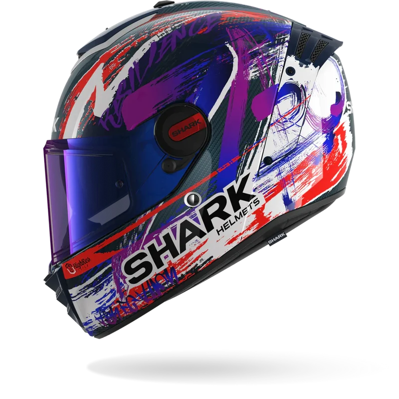 SHARK Spartan Rs Carbon Zarco Signature Casco Integral De Moto Violeta Blanco
