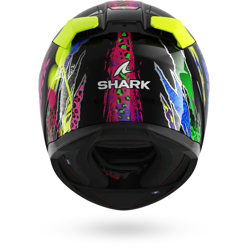 SHARK D-SKWAL 3 Fawn Casco Integral De Moto Negro Violeta Amarillo