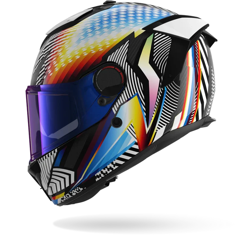 SHARK SPARTAN GT Pro Carbon Sthyr Casco Integral De Moto Blanco Cromo