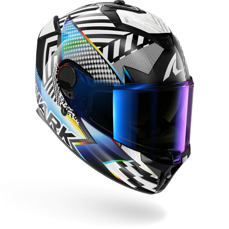SHARK SPARTAN GT Pro Carbon Sthyr Casco Integral De Moto Blanco Cromo