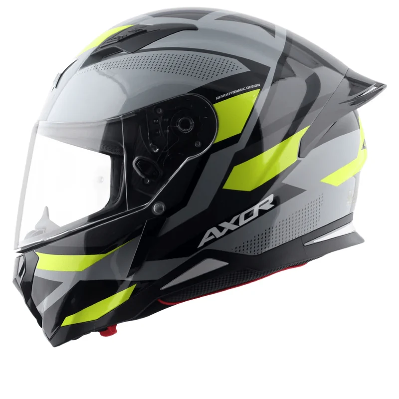 AXOR HUNTER CORNET CASCO INTEGRAL DE MOTOCICLETA NG MATE_AMARIL FLUOR
