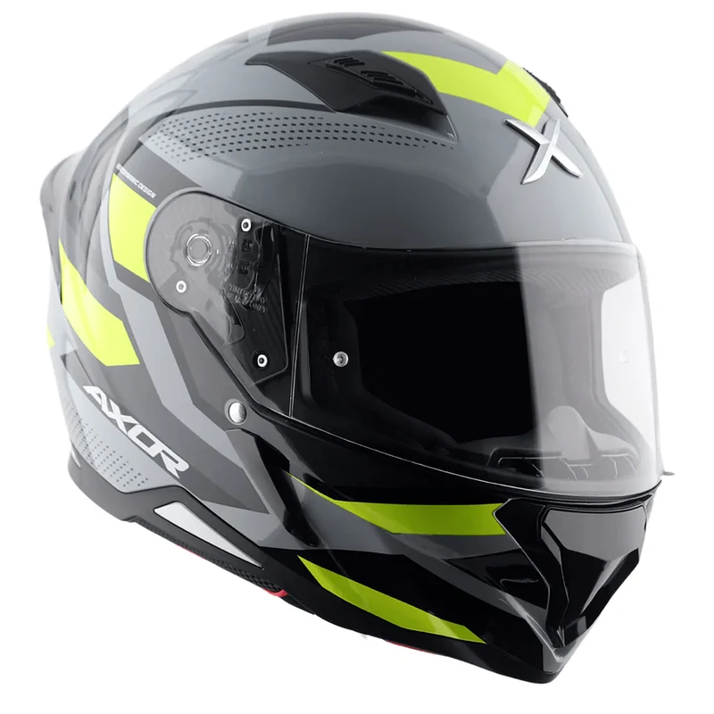 AXOR HUNTER CORNET CASCO INTEGRAL DE MOTOCICLETA NG MATE_AMARIL FLUOR