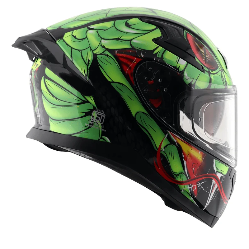AXOR APEX VENOMOUS DV CASCO INTEGRAL DE MOTOCICLETA NEGRO_VERDE