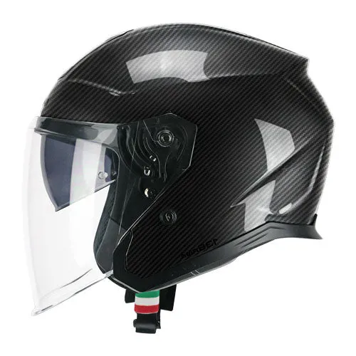 CGM 136A RNA MONO CASCO MOTO INTEGRALES CARBON NERO
