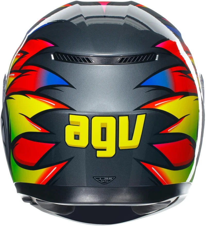 AGV CASCO K3 BIRDY 2.0 GRIS/AMARILLO/ROJO