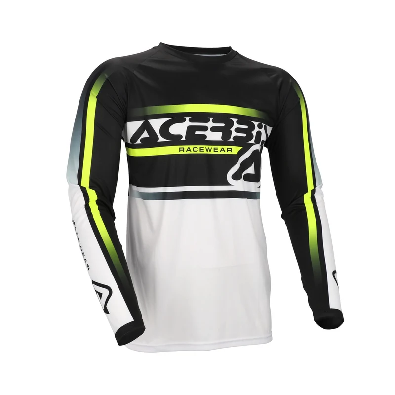 ACERBIS CAMISETA MX LINEAR LUGO NEGRO BLANCO