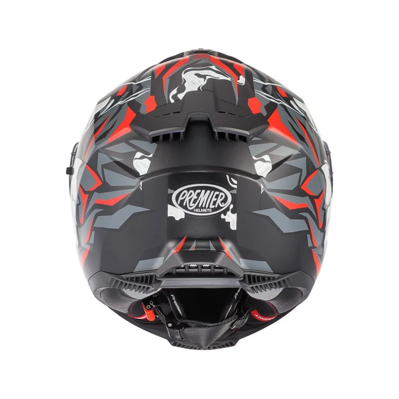 PREMIER TYPHOON MO92BM CASCO INTEGRAL DE MOTO NEGRO GRIS