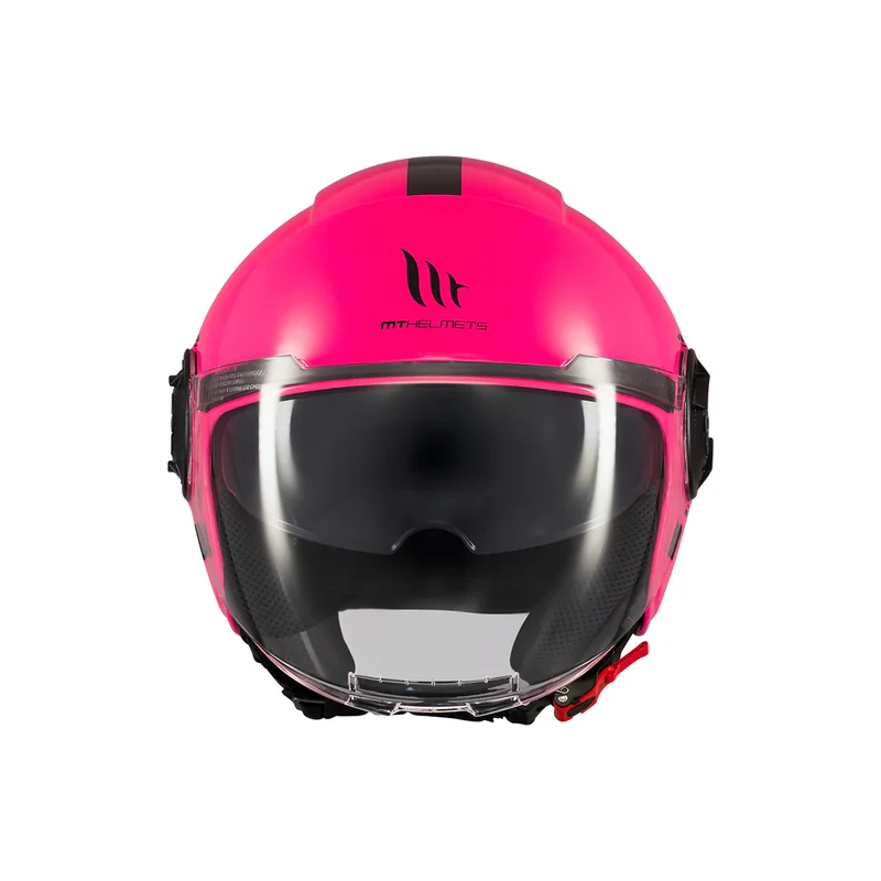 MT VIALE SV S SOLID CASCO DE MOTO A8 FLUOR ROSA BRILLO