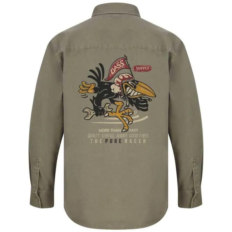 PURERACER CAMISA FAST SERVICE KHAKI