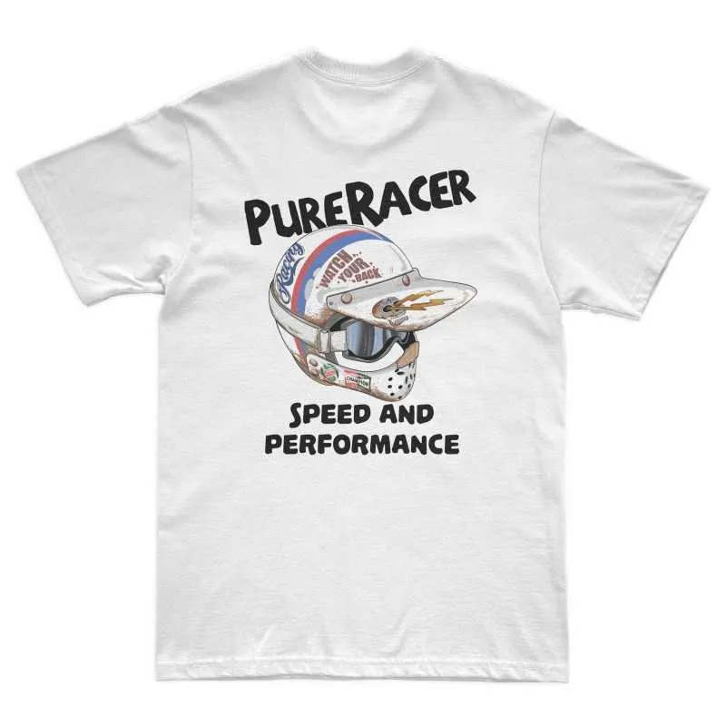 PURERACER CAMISETA MX HELMET WHITE