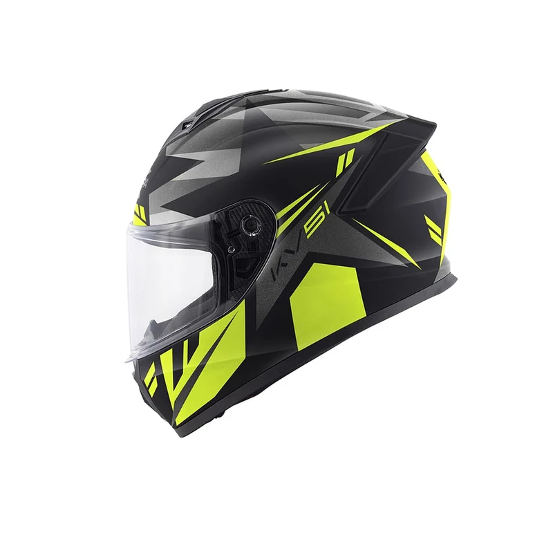 KAPPA KV51 ZENITH ABS motocicleta integral Casco negro titanio amarillo flúor