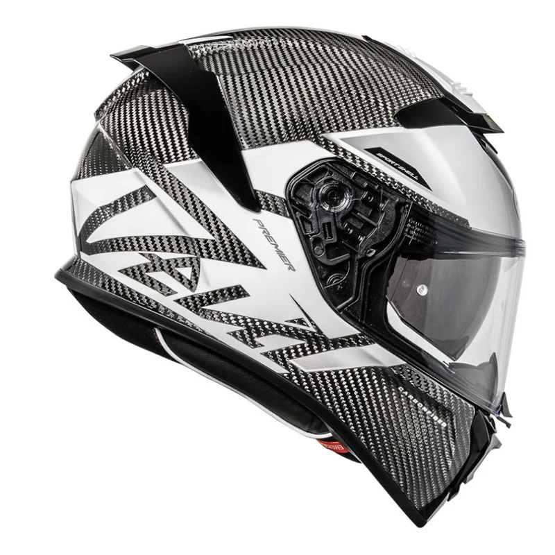 PREMIER CASCO DEVIL CARBON MN8 NEGRO BLANCO