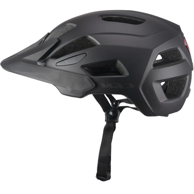 CGM 890A Sentiero Mono Urbano Ciclista Casco Nero opaco