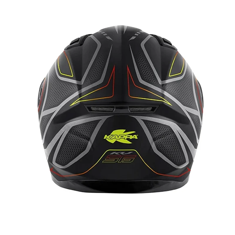KAPPA KV56 BR Motocicleta Integral Casco Amarillo Neón Gris
