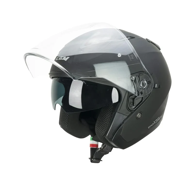 CGM 136A DNA MONO ABATIBLES CASCO JET NEGRO MATE