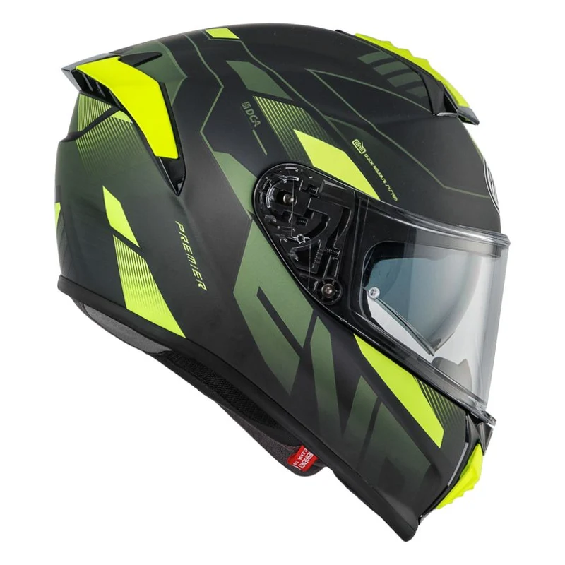 PREMIER EVOLUTION PRY9BM CASCO INTEGRAL DE MOTO NEGRO AMARILLO