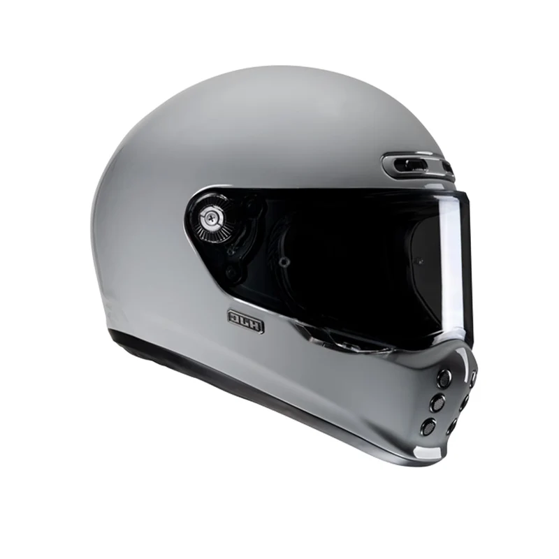 HJC V10 UNI N.Gris Estilo Clásico Para Motocicleta Integral Casco