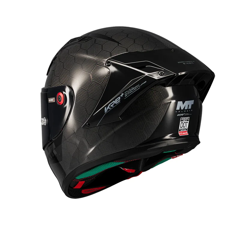 MT KRE PLUS S CARBON PURE CASCO DE MOTO A1 BRILLO