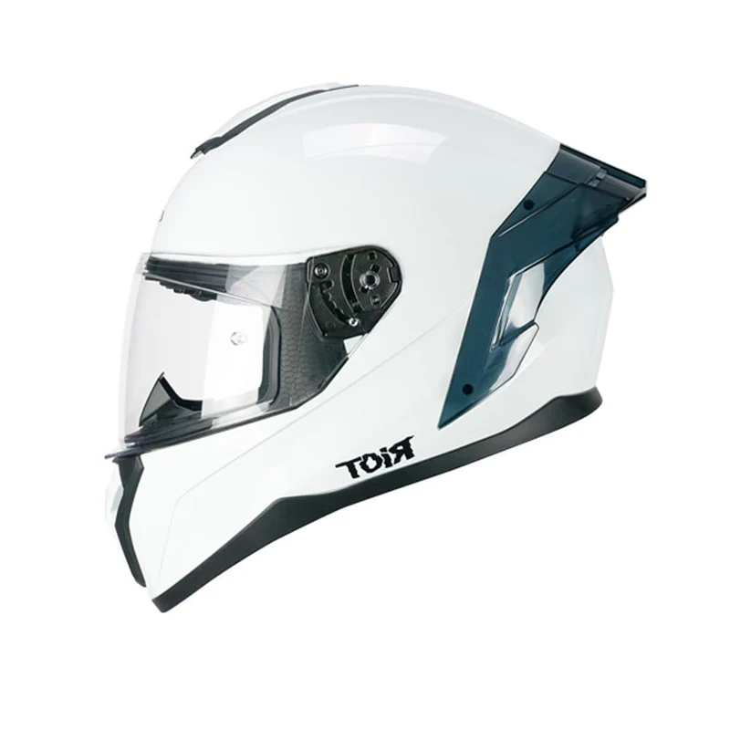 CGM 330A RIOT MONO Integral Moto Casco Blanco