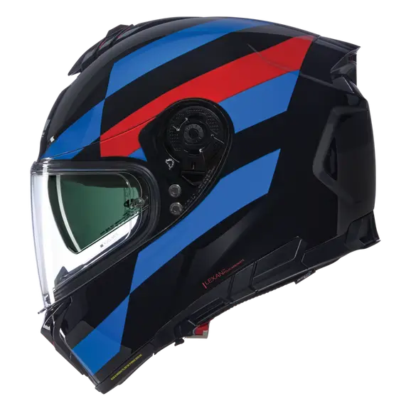 NOLAN N80-8 ALFIERE 347 CASCO INTEGRAL Moto Nero Azul Rosso