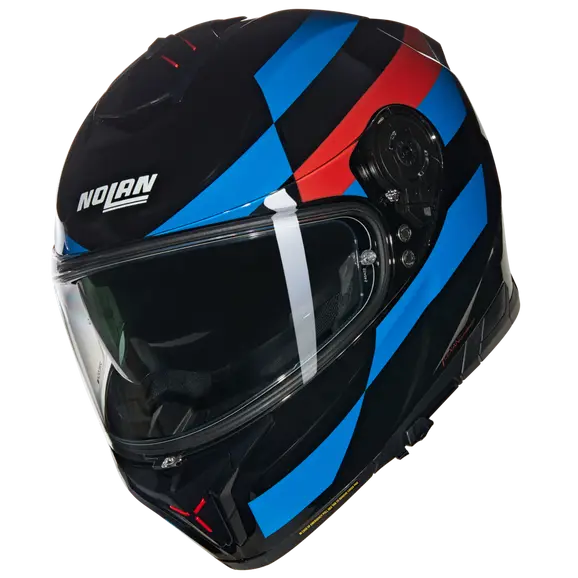 NOLAN N80-8 ALFIERE 347 CASCO INTEGRAL Moto Nero Azul Rosso