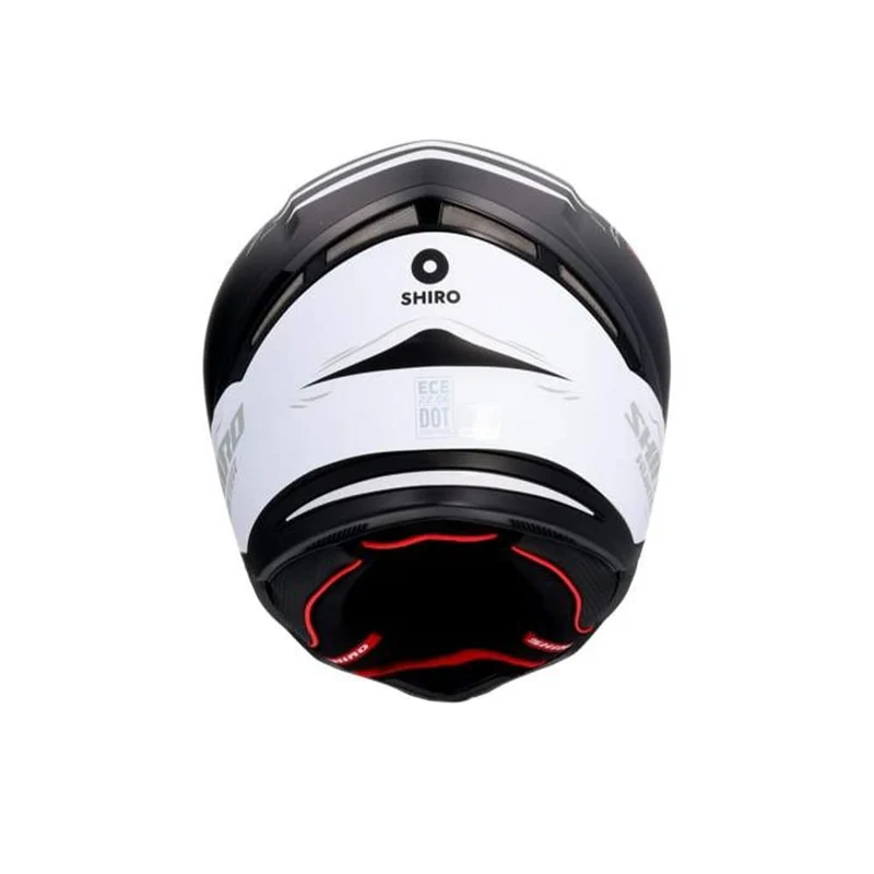 SHIRO HUNTER SHARK CASCO INTEGRAL DE MOTO NEGRO MATE