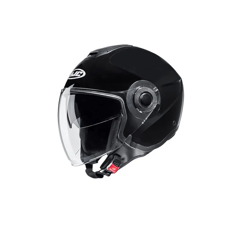 HJC i40N UNI Urban Equitación De Moto Jet Casco Negro Metalico