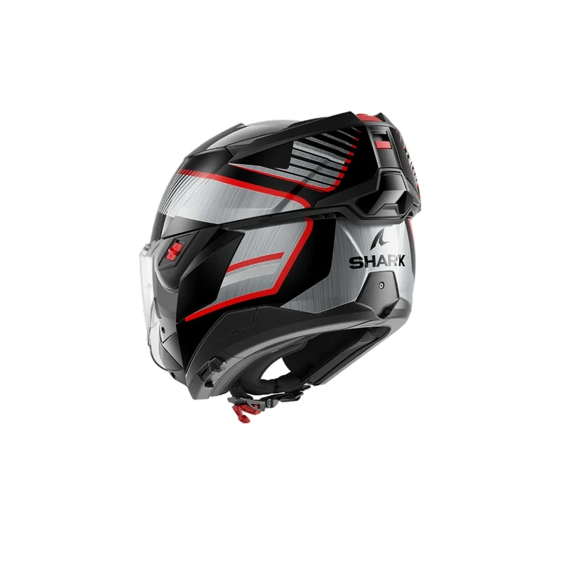 SHARK OXO SIEVE negro cromado plateado modular Casco