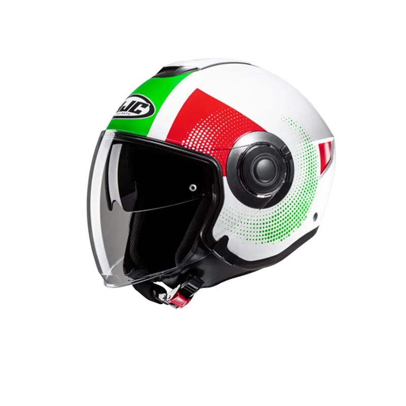 HJC i40N PYLE MC41 Casco Jet Para Moto Para Turismo Urbano