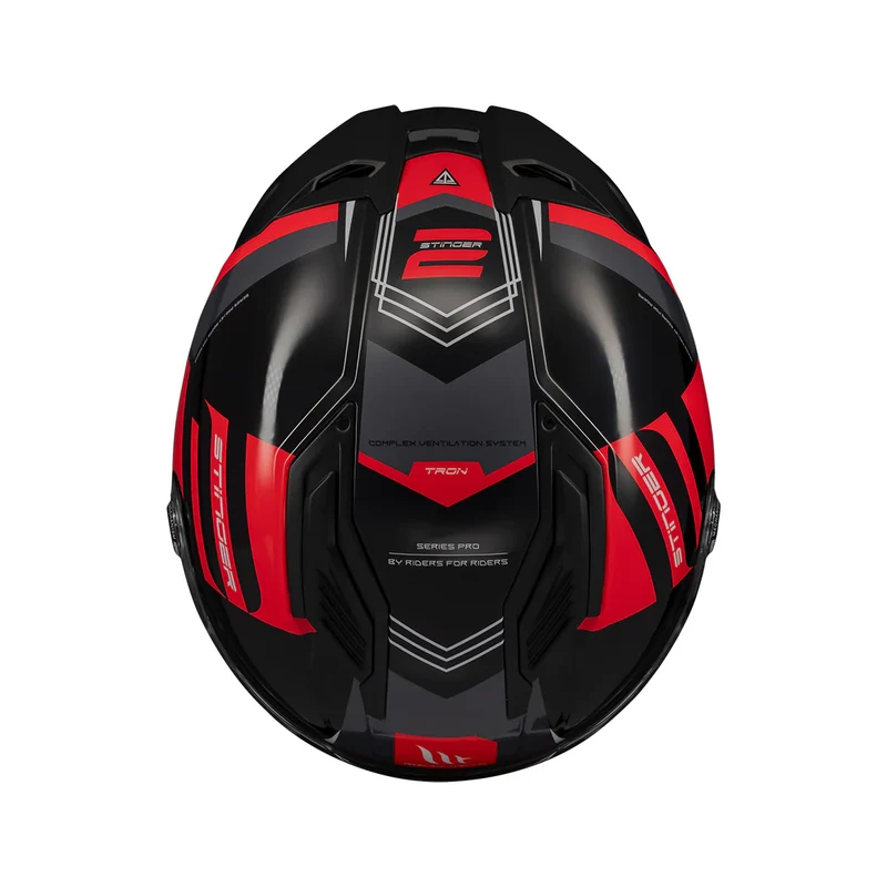 MT STINGER 2 TRON INTEGRALES CASCO DE MOTO B15 BRILLO