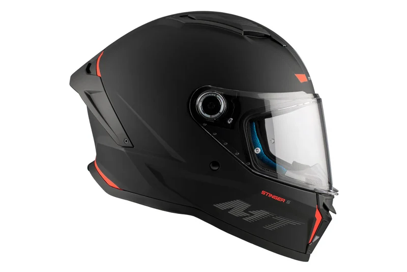 MT STINGER 2 SOLID TOURING S PARA INTEGRALES CASCO DE MOTO A1 NEGRO MATE