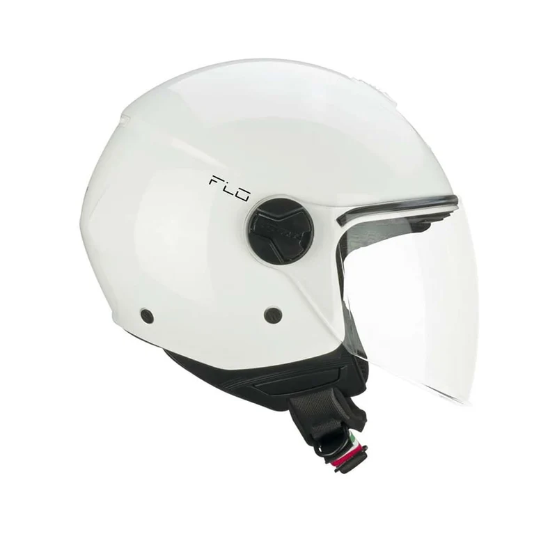 CGM 167A FLO MONO Abierto Jet Casco Blanco Larga