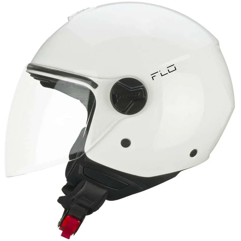 CGM 167A FLO MONO Abierto Jet Casco Blanco Larga