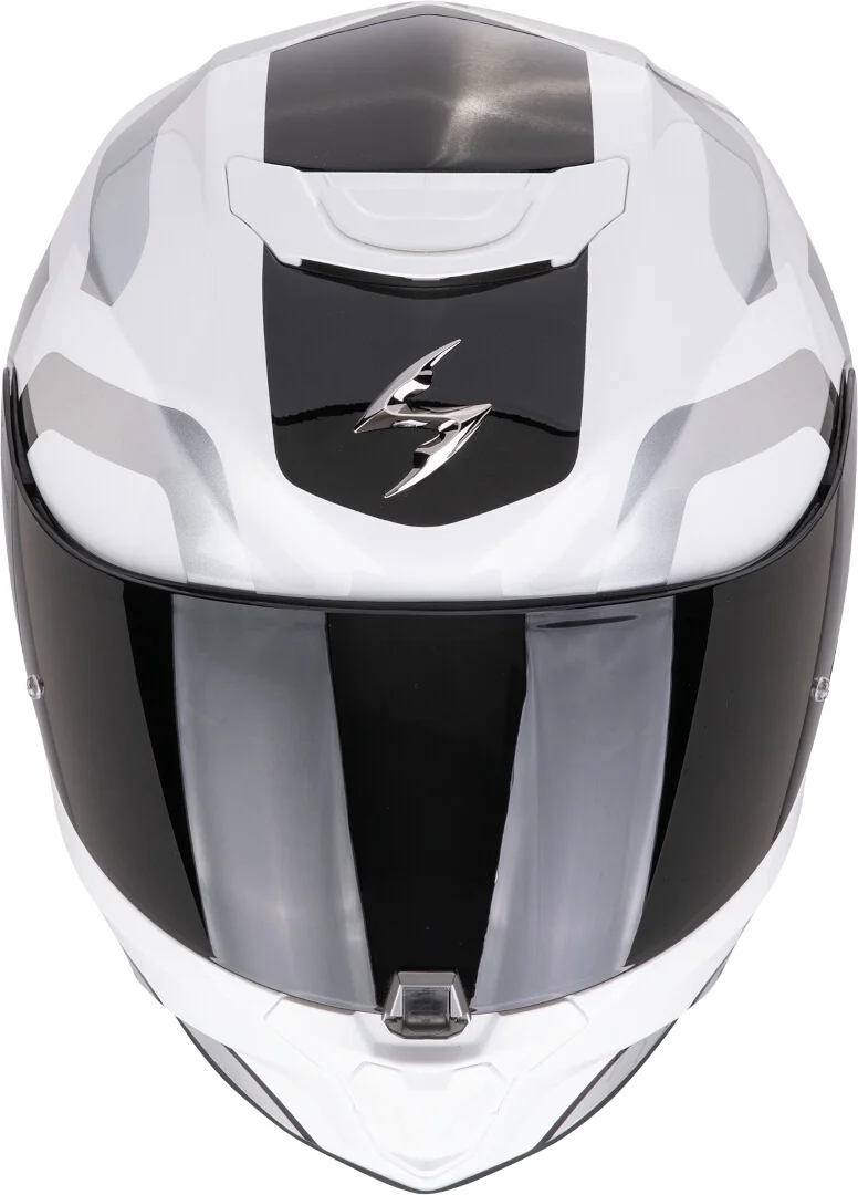 SCORPION CASCOS INTEGRALES EXO-391 AROK BLANCO NEGRO PLATA