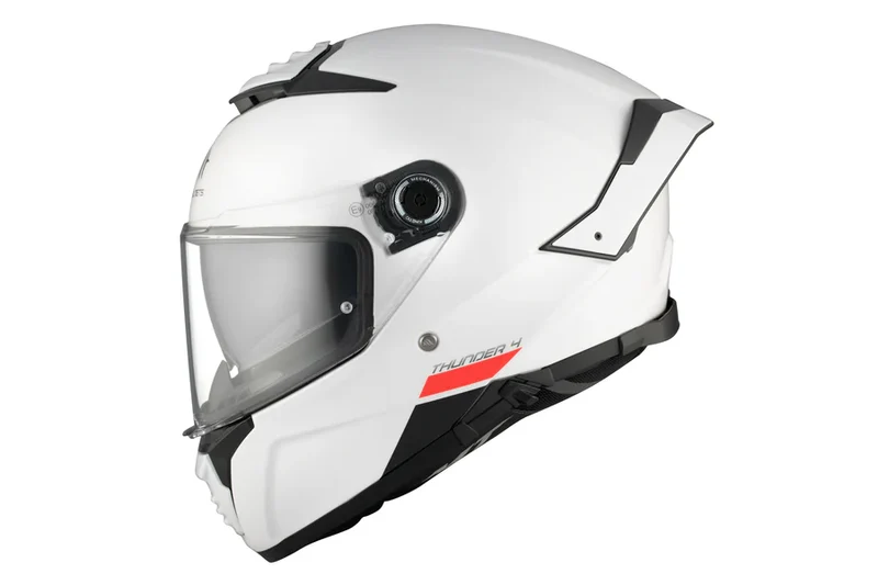 MT THUNDER 4 SV SOLID INTEGRAL CASCO DE MOTO A0 PERLA BRILLO