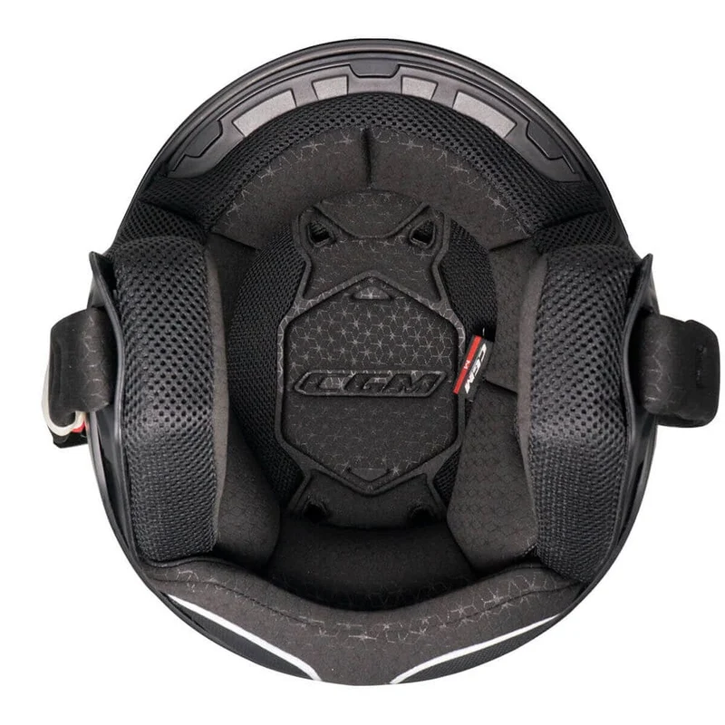 CGM 167A FLO MONO Abierto Scooter Casco Negro Mate Largo