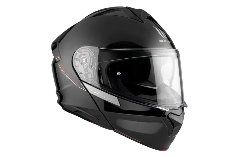 MT GENESIS SV SOLID TURISMO MODULAR CASCO DE MOTO A1 NEGRO BRILLO