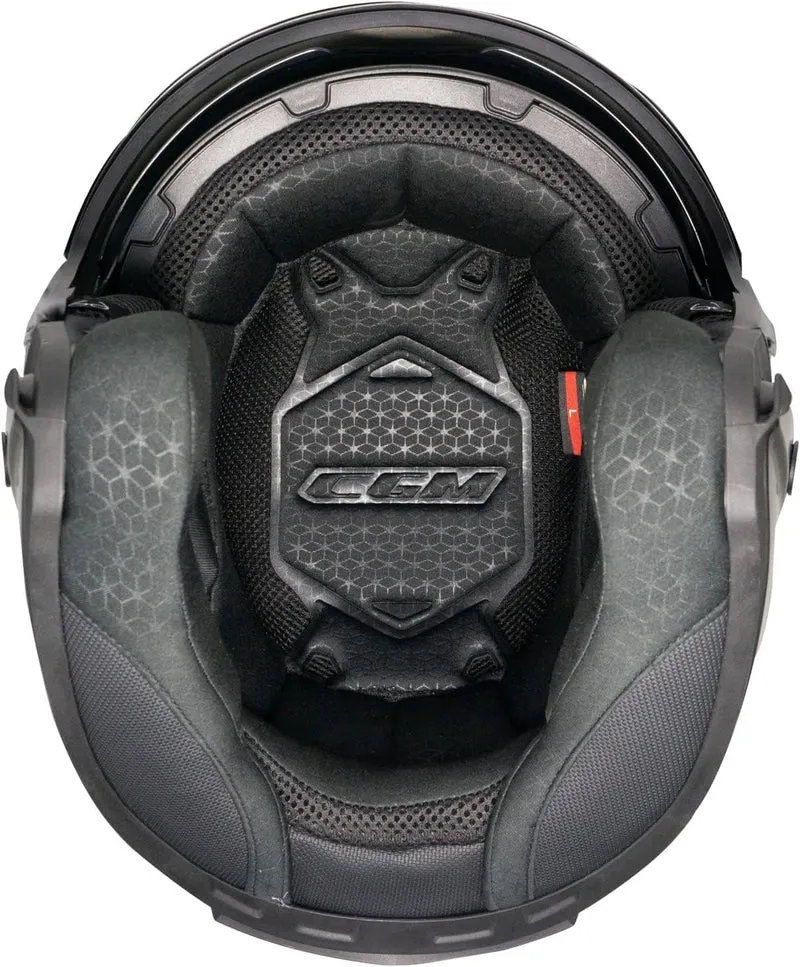 CGM 127X DEEP FREAKER Jet Casco Negro Amarillo Fluor