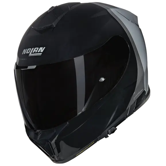 NOLAN N80-8 VERNICIATURA SPECIALE 343 INTEGRALE CASCOS NEGRO PLATA AZUL CLARO