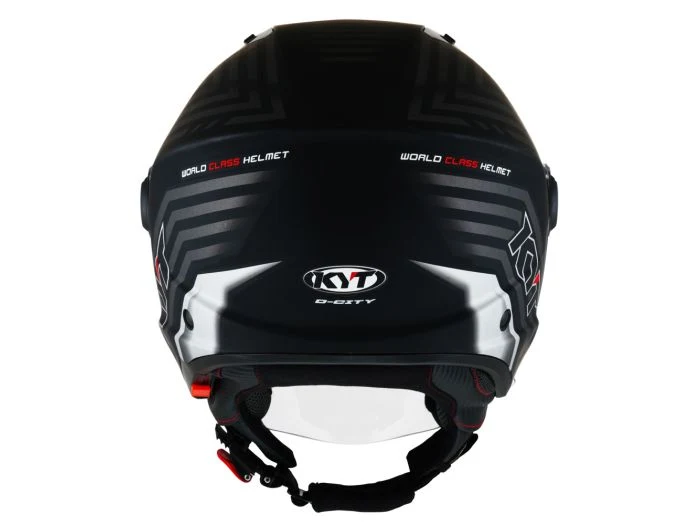 KYT- CASCOS D-CITY LUCENT NEGRO MATE PLATA