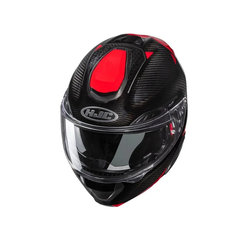 HJC RPHA 91 NOELA CARBON MC1 CASCO MODULAR NEGRO ROJO
