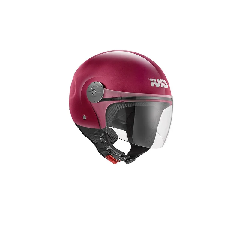 GIVI 10.7 EVO SOLID R366 CASCO SEMI-JET MOTOCICLETA ROJO