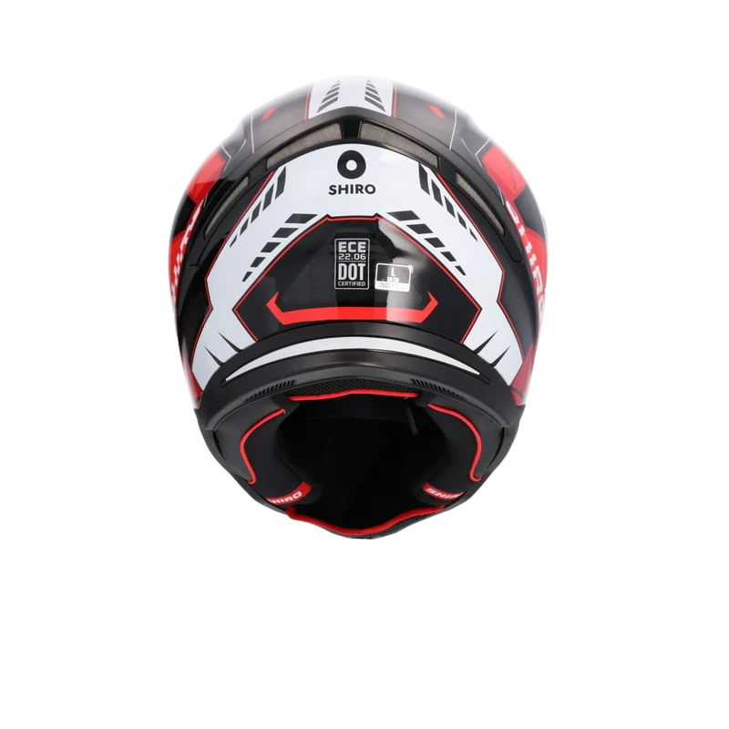 SHIRO CASCO HUNTER SH-890 STAGE NEGRO_ROJO