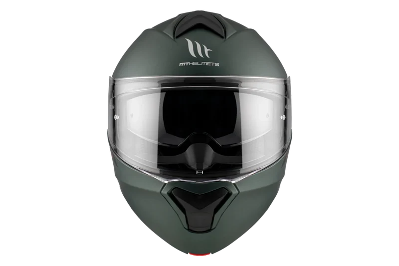 MT GENESIS SV SOLID AVENTURA S MODULAR CASCO DE MOTO A6 VERDE MATE