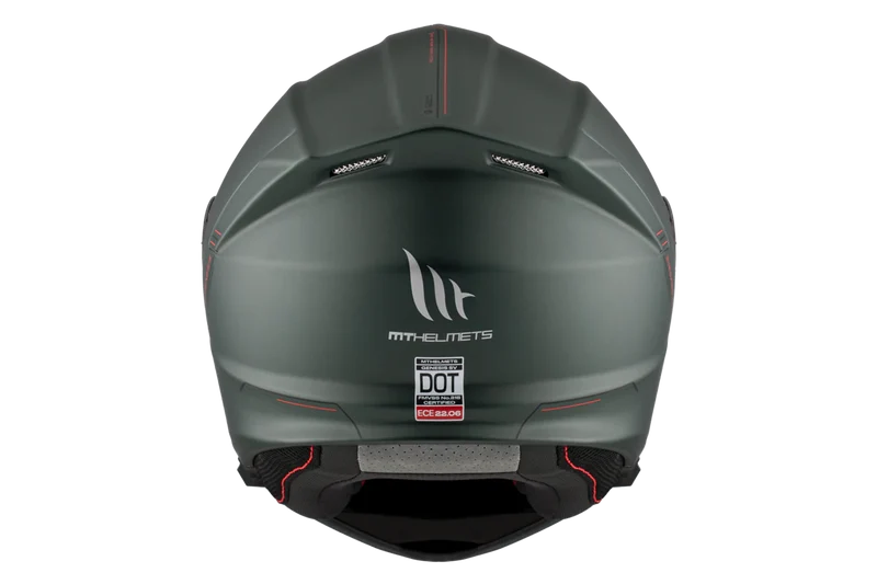 MT GENESIS SV SOLID AVENTURA S MODULAR CASCO DE MOTO A6 VERDE MATE